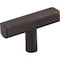 Jeffrey Alexander 2" Brushed Oil Rubbed Bronze Dominique Cabinet "T" Knob 845T-DBAC - alternate 1